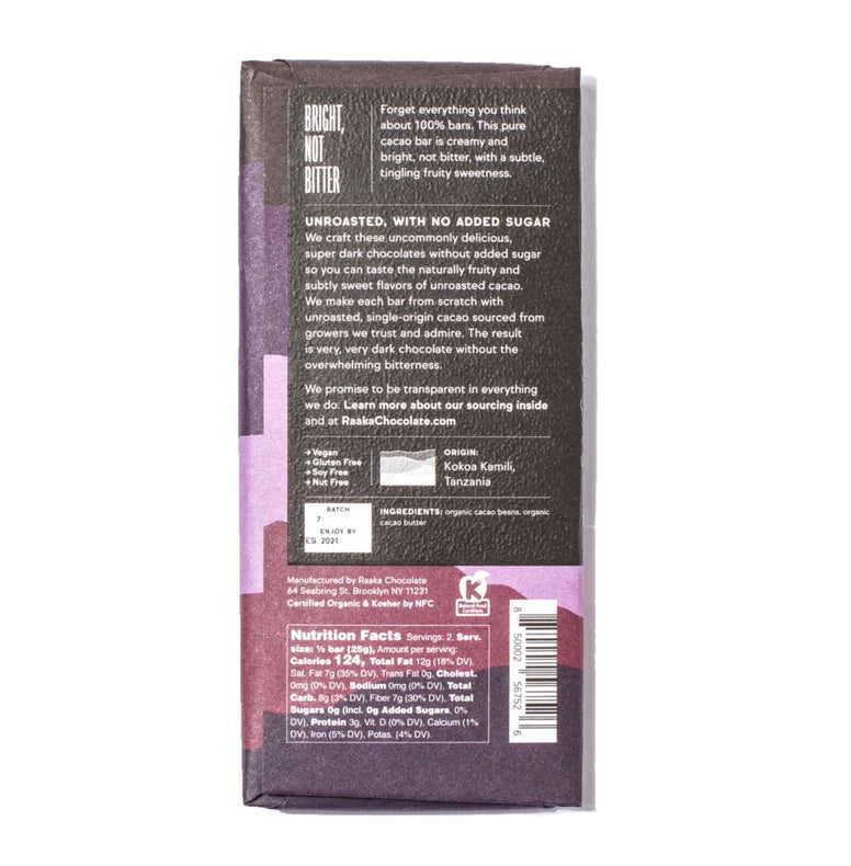 100% Cacao Chocolate Bar
