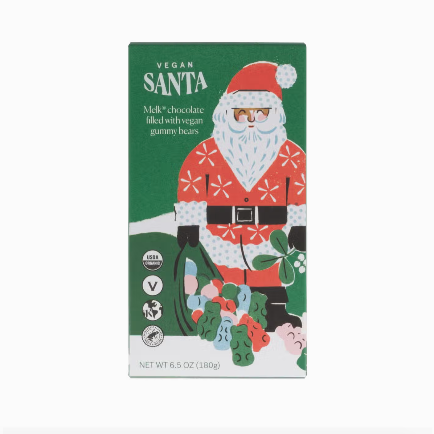 Vegan Santa with Gummies