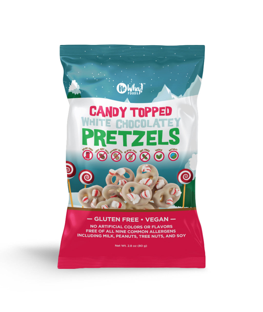 Candied White Chocolate Pretzels