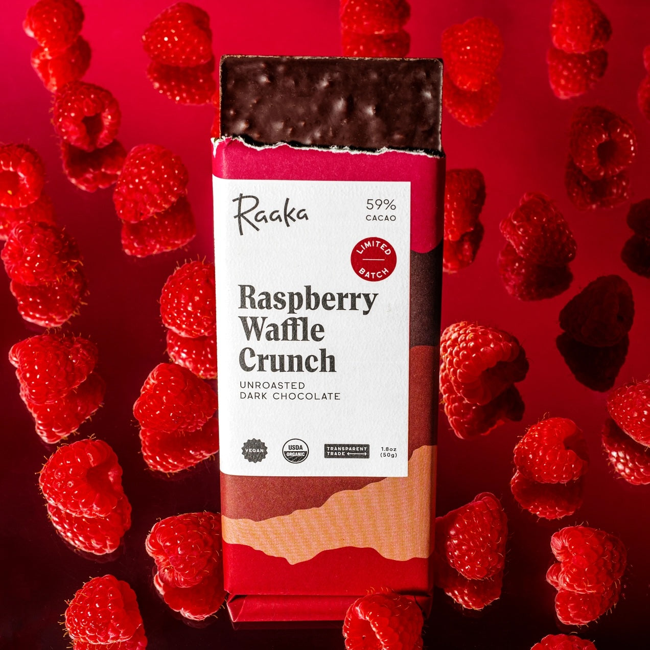 Raspberry Waffle Crunch Bar - Limited Edition