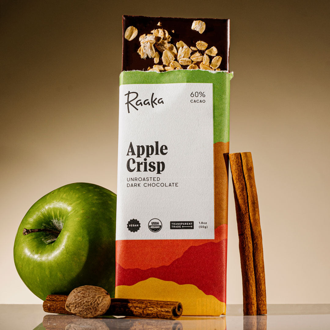 Apple Crisp Dark Chocolate Bar - Limited Edition