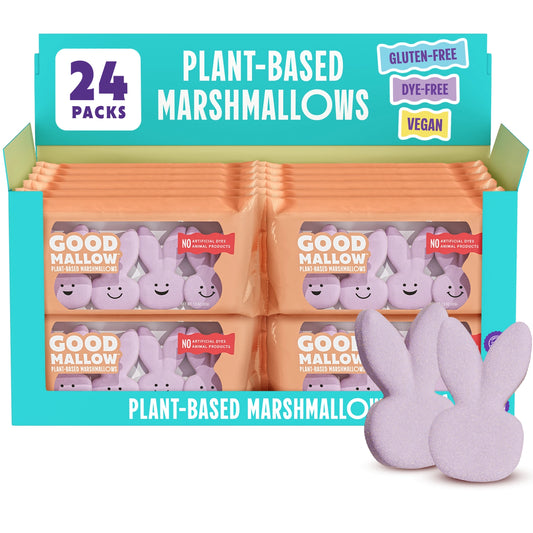 Goodmallow Plant-Based Easter Bunny Marshmallows-PINK