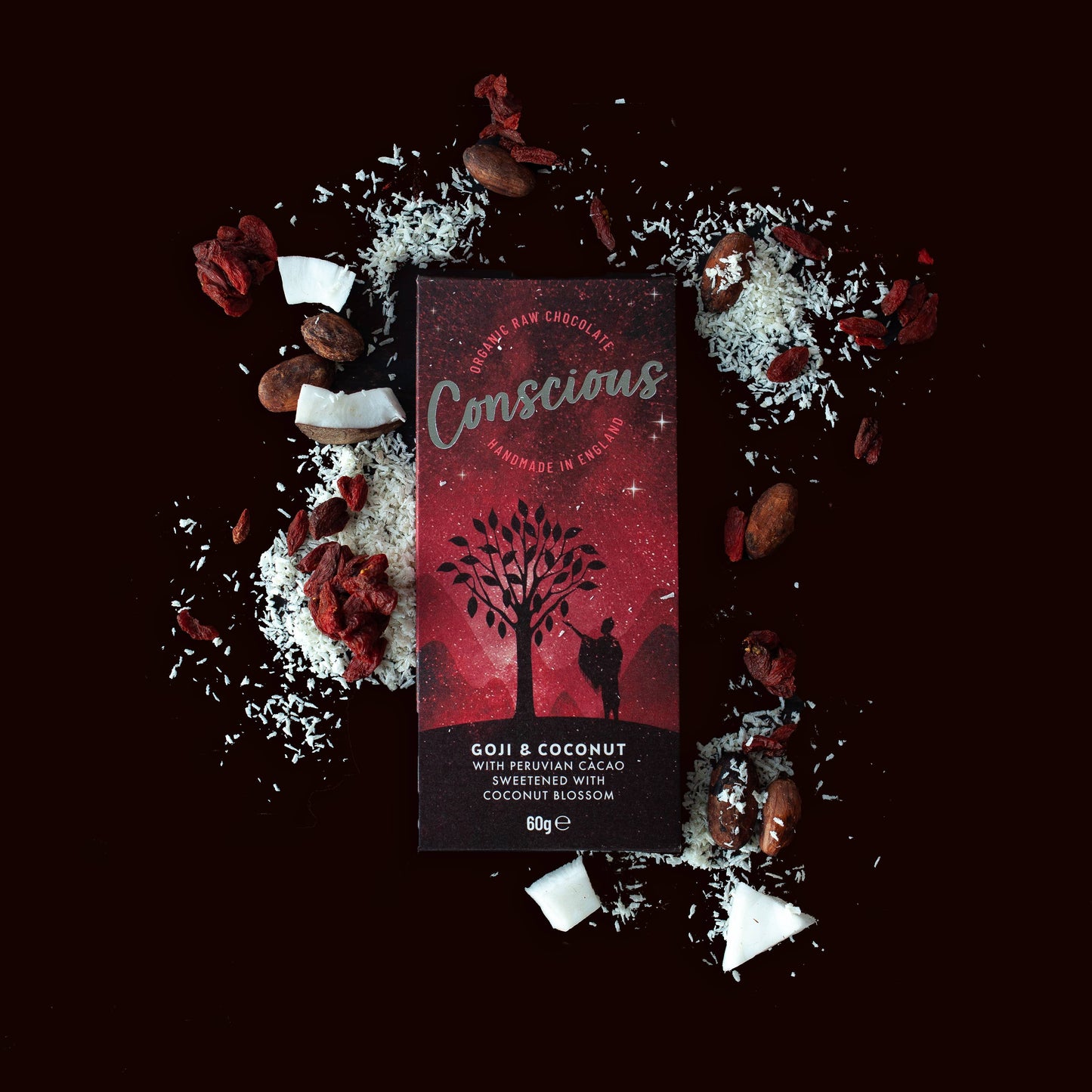 Goji & Coconut Raw Organic Chocolate Bar