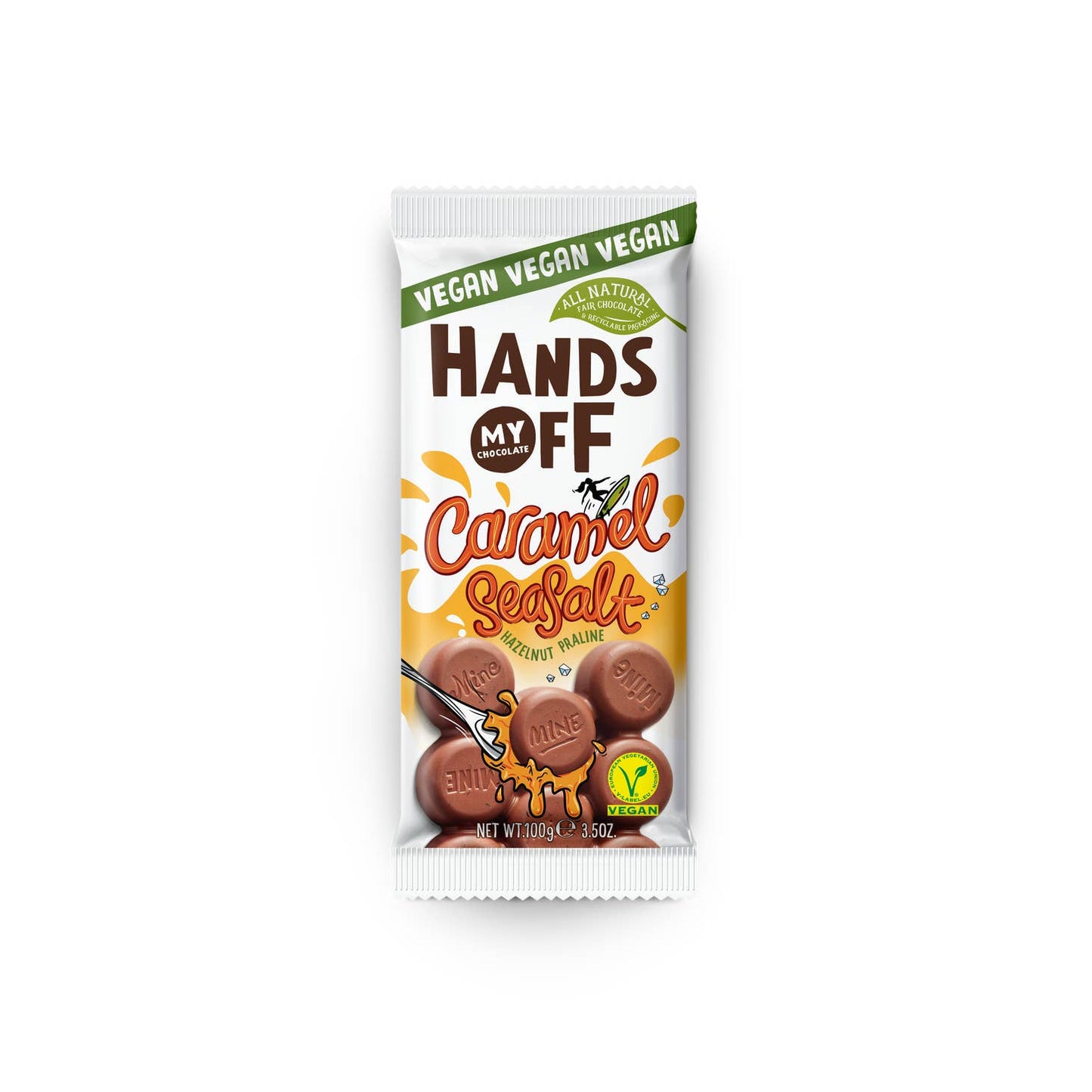 Caramel Sea Salt Hazelnut Praline Chocolate Bar