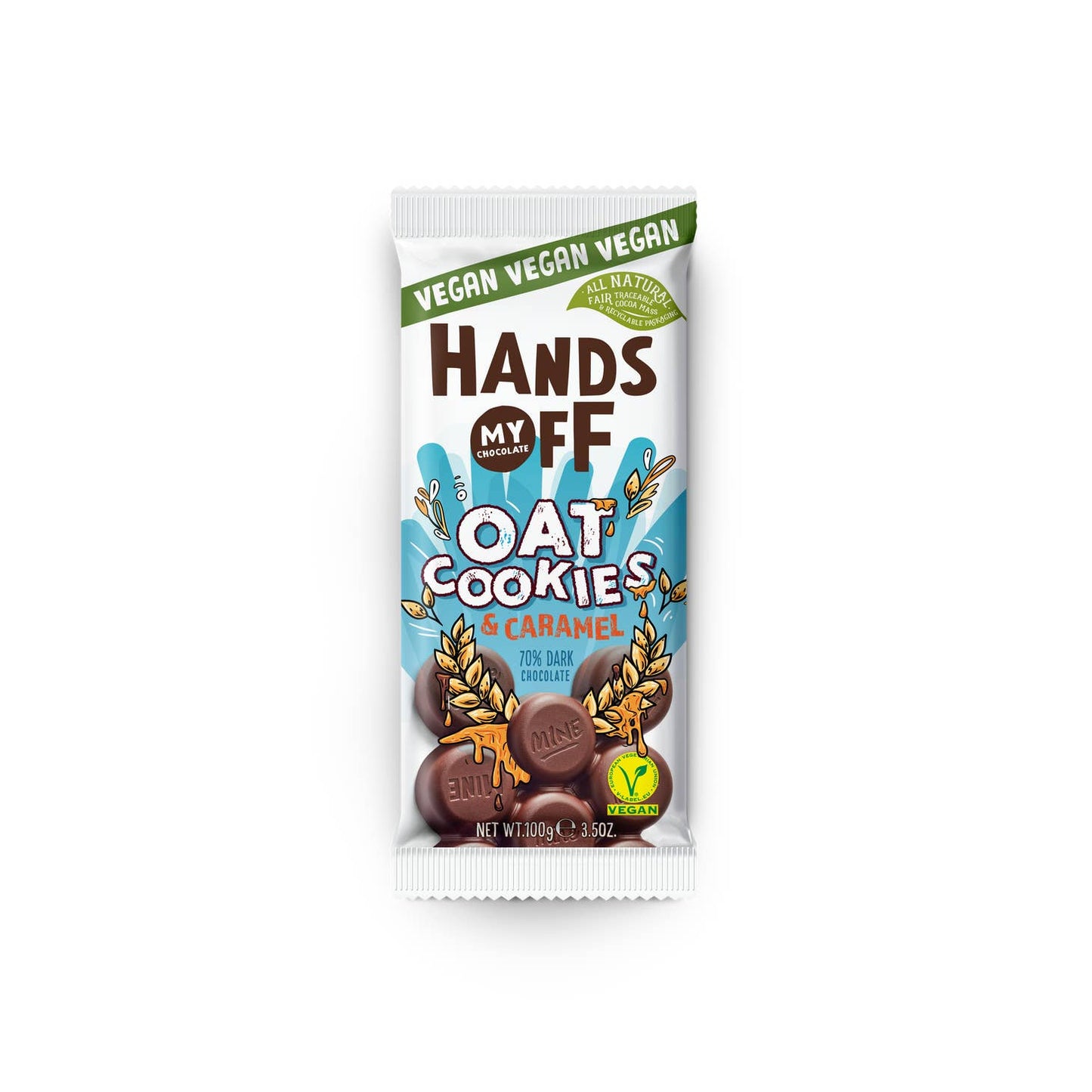 Oat Cookies & Carmel Dark Chocolate Bar