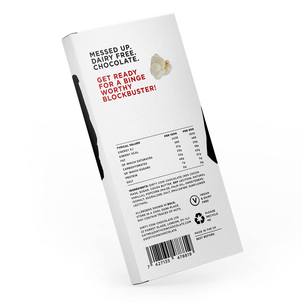 Netflix and Chill Popcorn Chocolate Bar