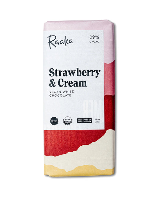 Strawberry & Cream White Chocolate Bar - Limited Edition