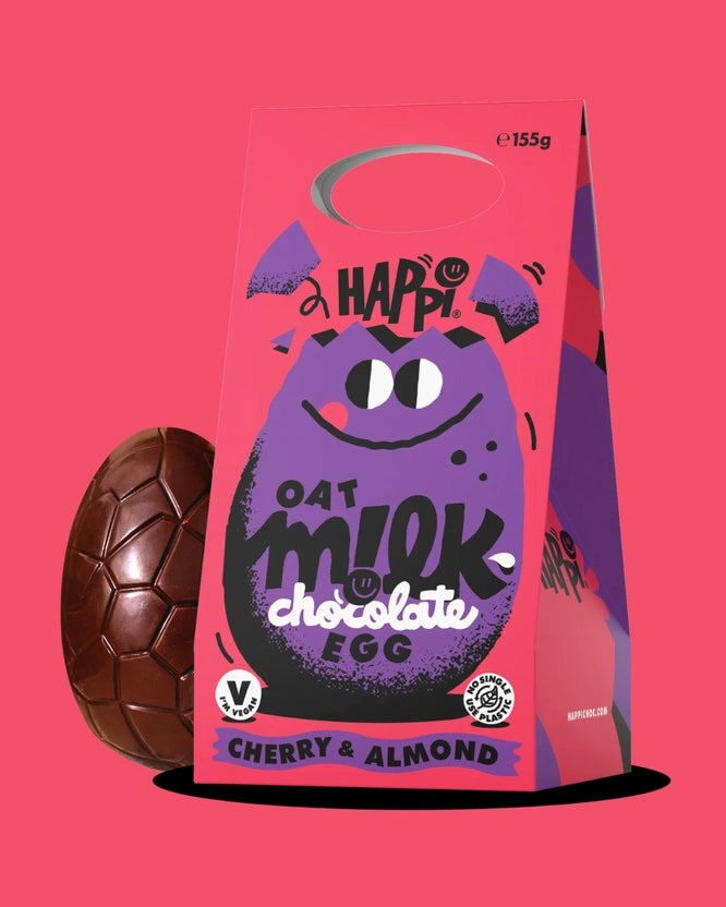 Cherry & Almond Oat M!Lk Chocolate Easter Egg