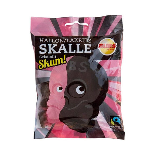 Raspberry Liquorice Foam Skulls