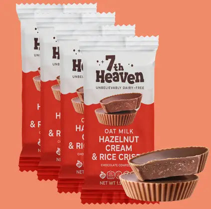 Oat Milk Hazelnut Cream and Rice Crisps Cups