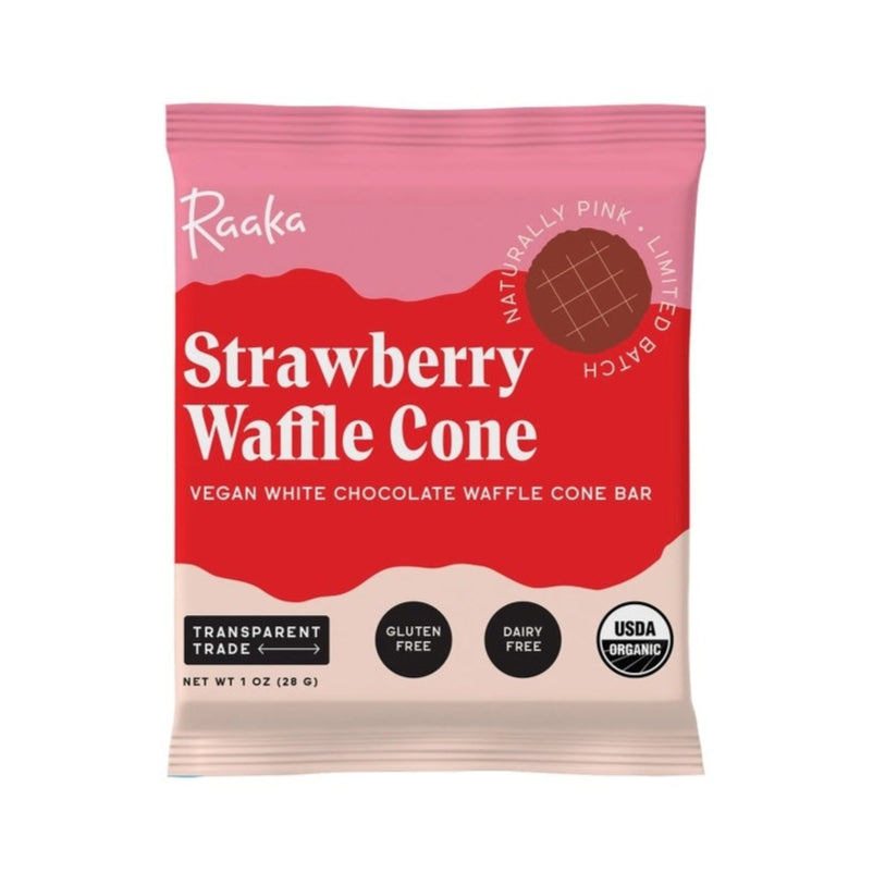 Strawberry White Chocolate Waffle Cone Bar