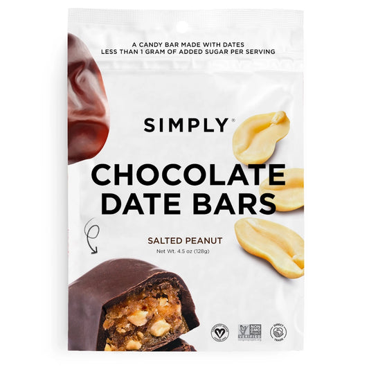 Salted Peanut Chocolate Date Bars