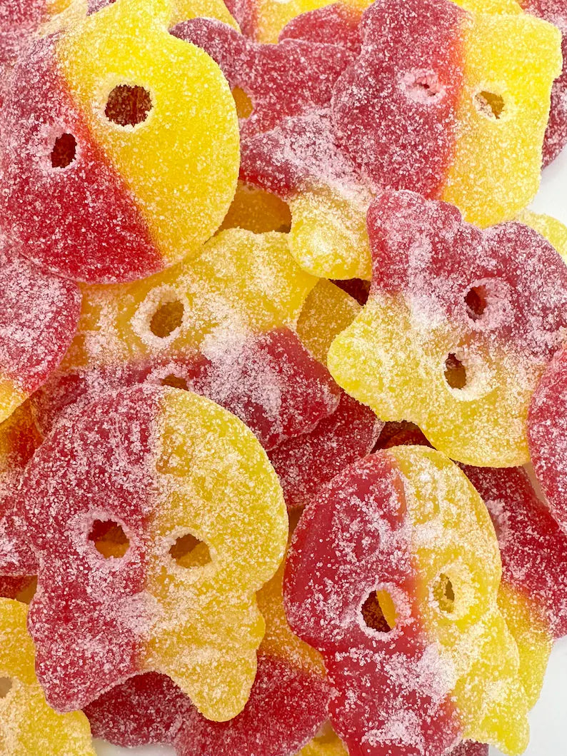 Sour Lemon Raspberry Skulls