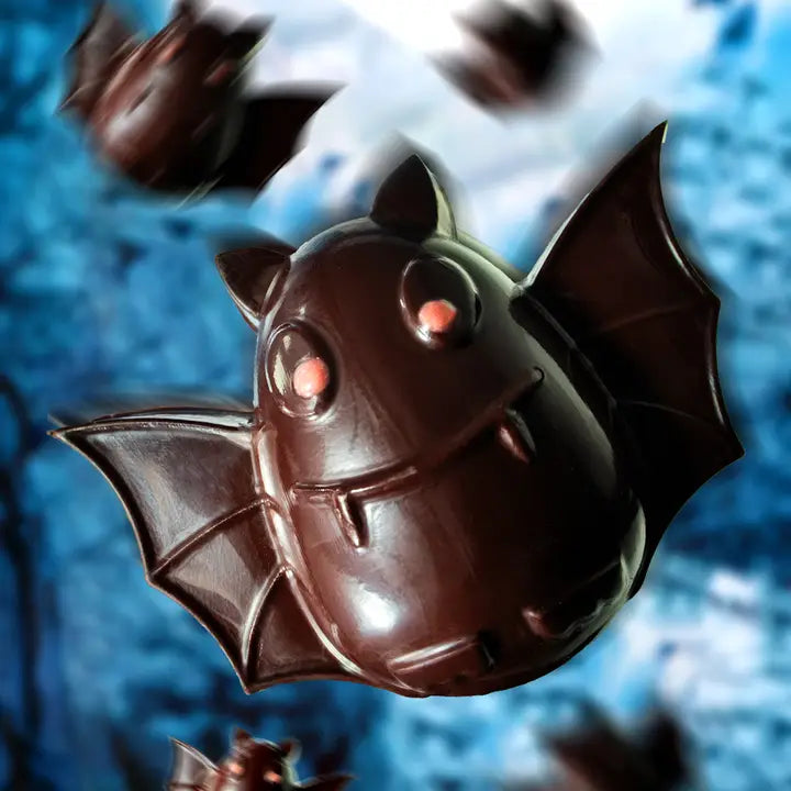 Chocolate bat with a blue sky background