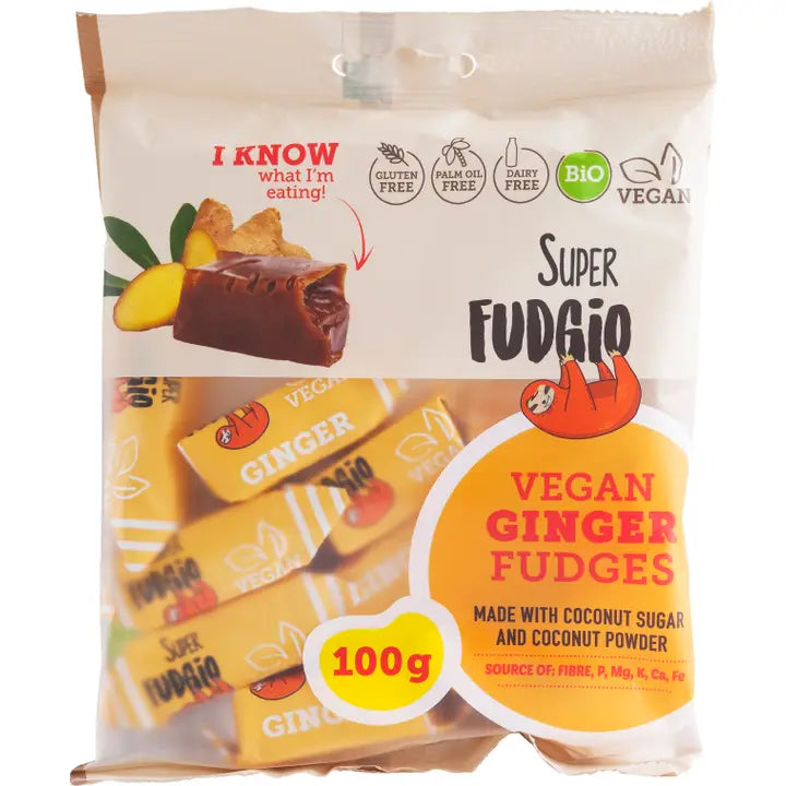 Organic/Vegan Soft Ginger Toffee Fudge Candy