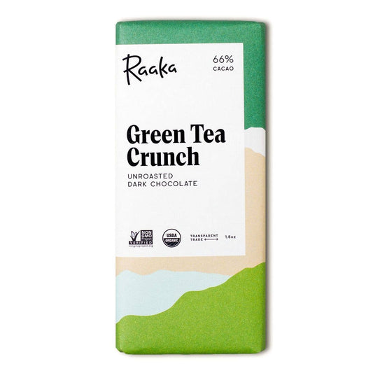 Green Tea Crunch 66% Chocolate Bar